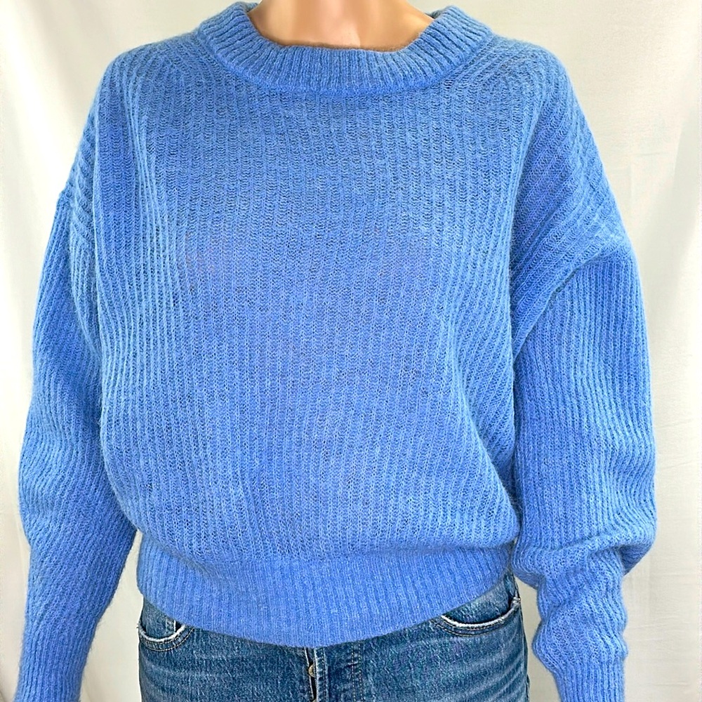 Everlane Blue Crew Neck Sweater